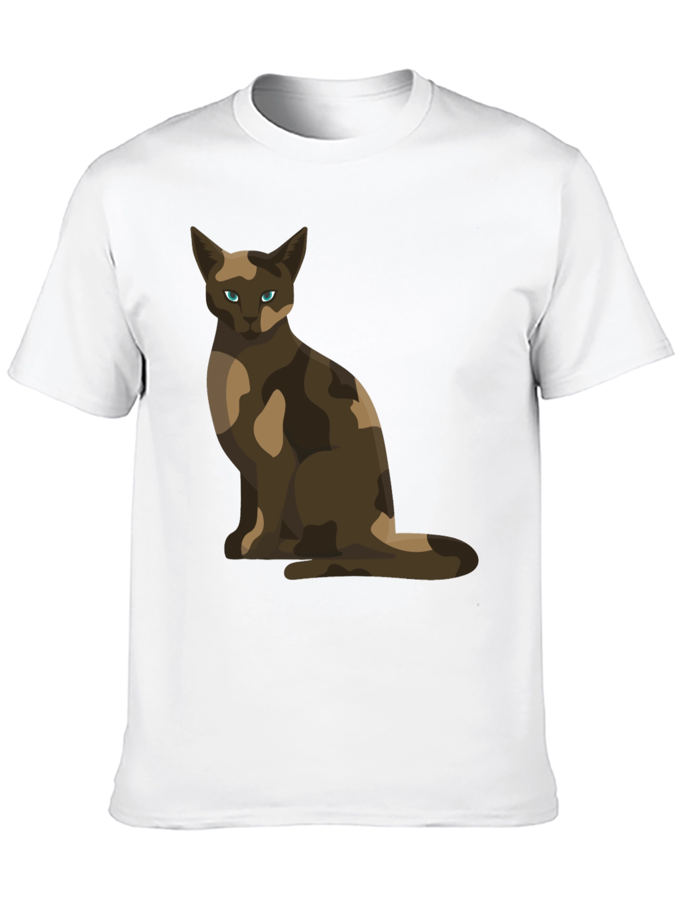 Cool Cat Camo Design T-Shirt