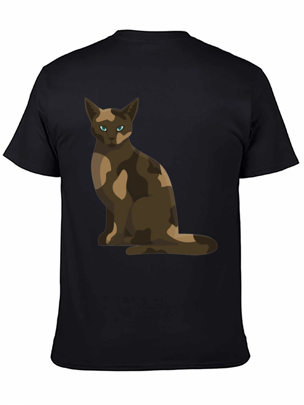 Cool Cat Camo Design T-Shirt