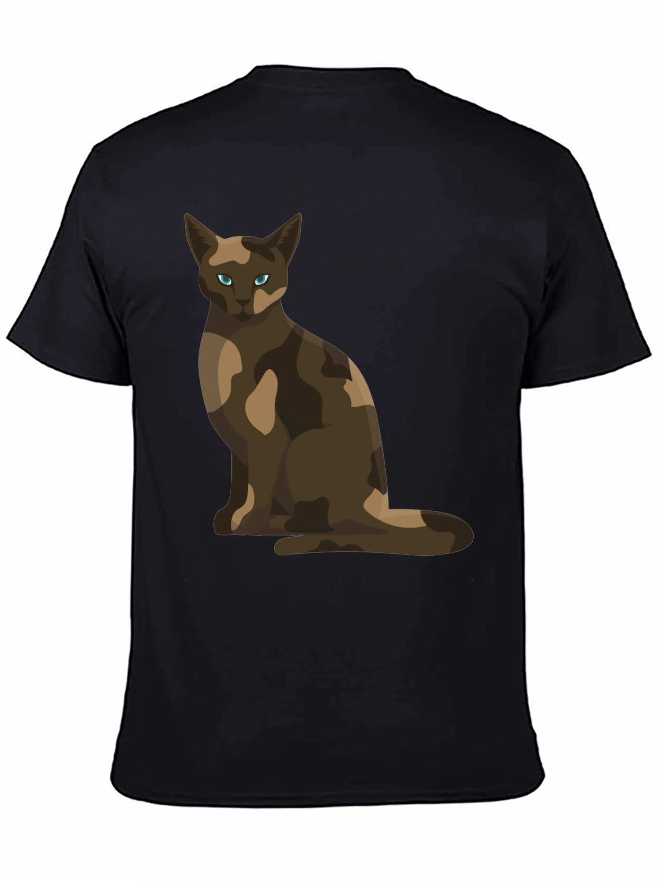 Cool Cat Camo Design T-Shirt