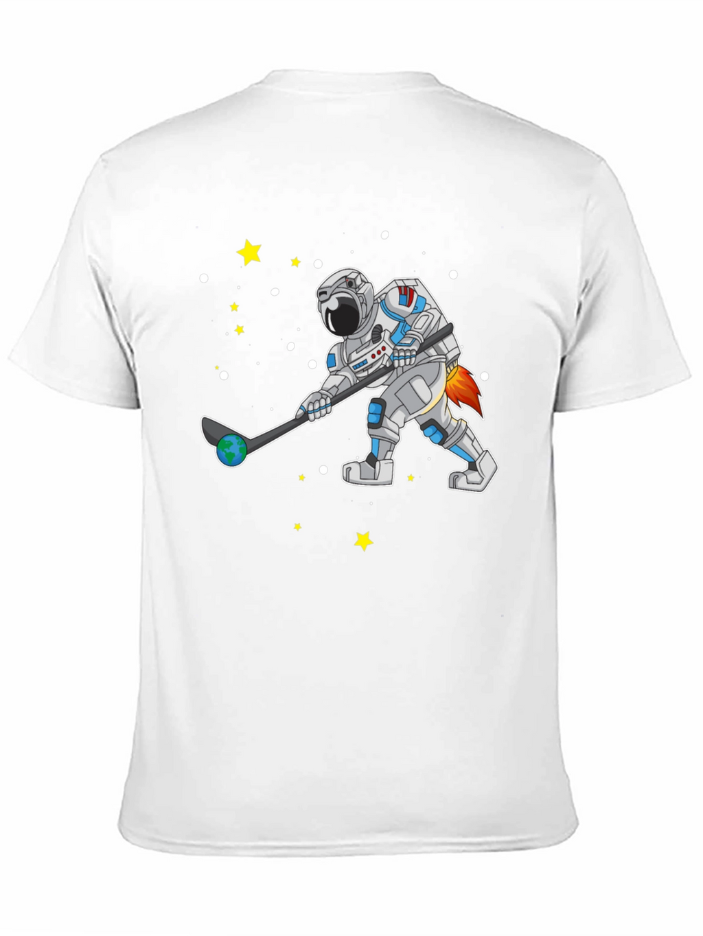Astronaut Hockey T-Shirt Space Sports Tee