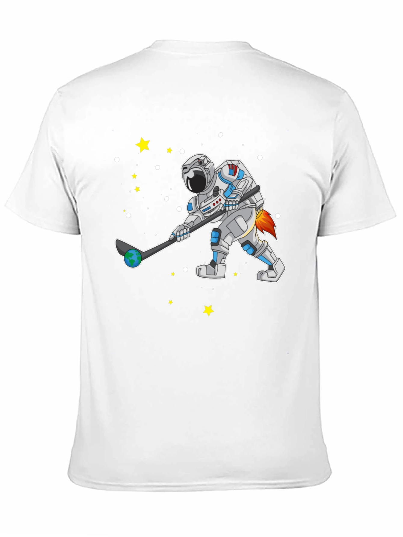 Astronaut Hockey T-Shirt Space Sports Tee