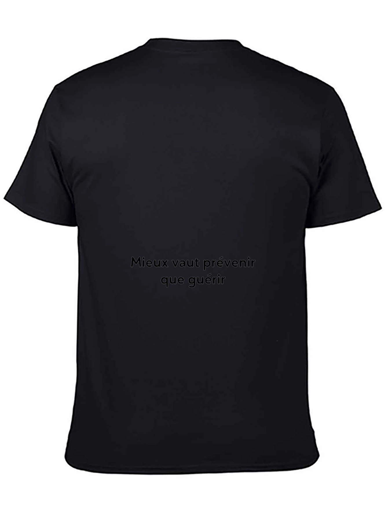 Motivational French Quote Black T-Shirt