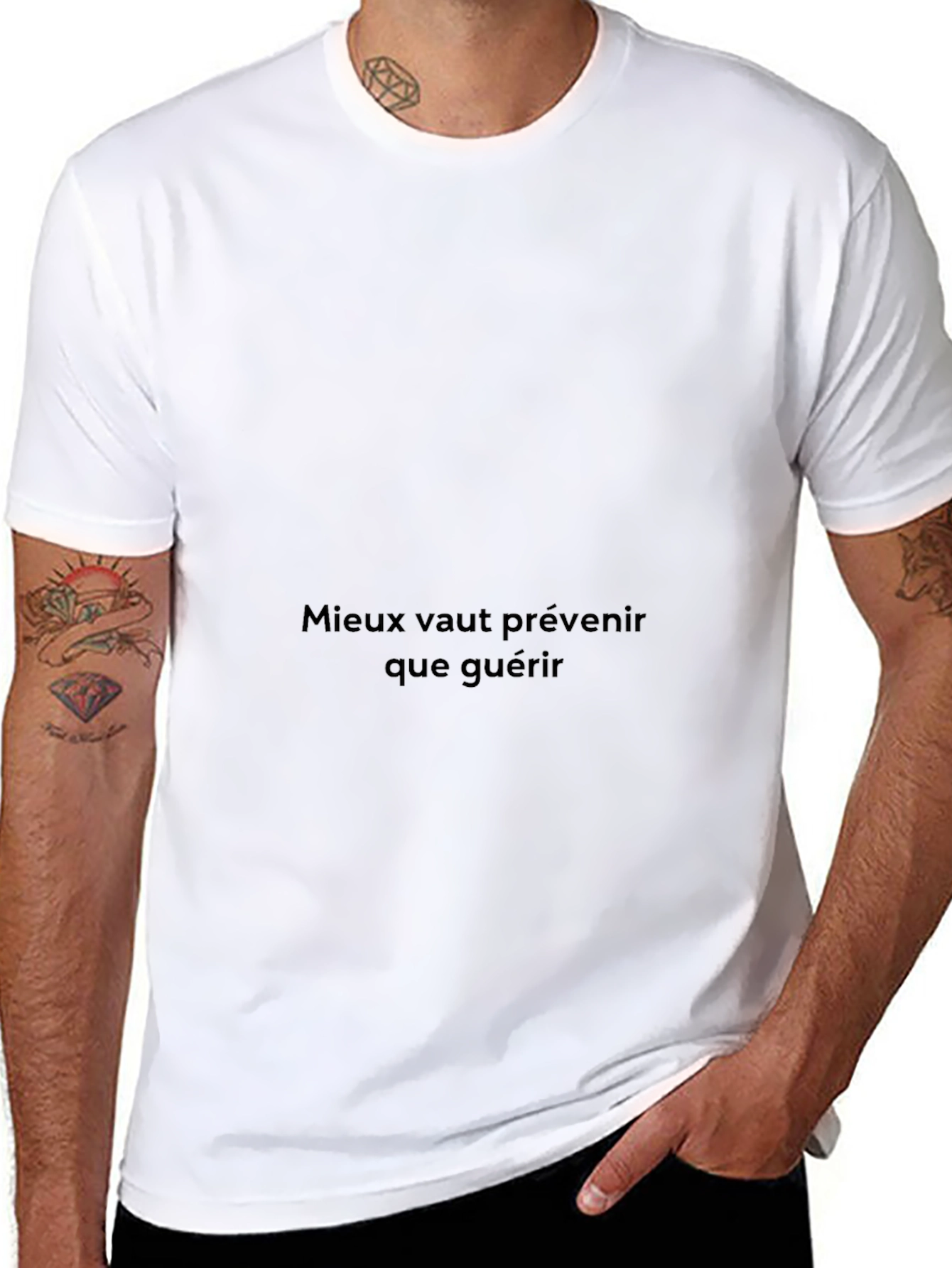 Motivational French Quote Black T-Shirt