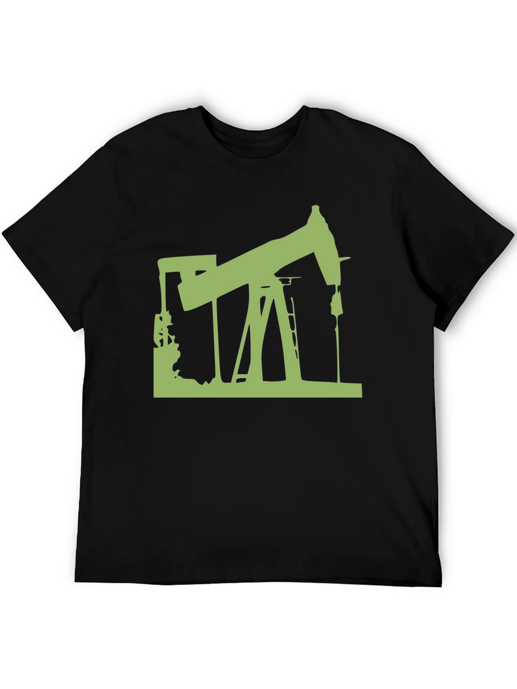 Oil Rig Graphic Tee - Modern Style