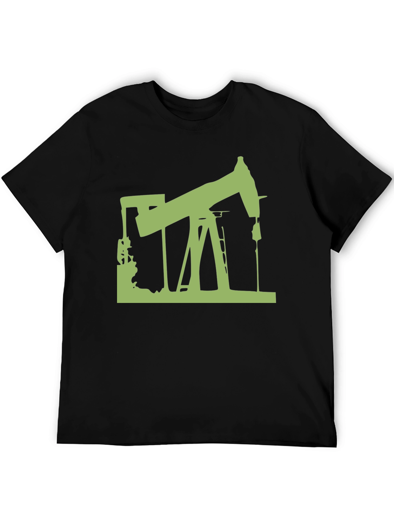 Oil Rig Graphic Tee - Modern Style