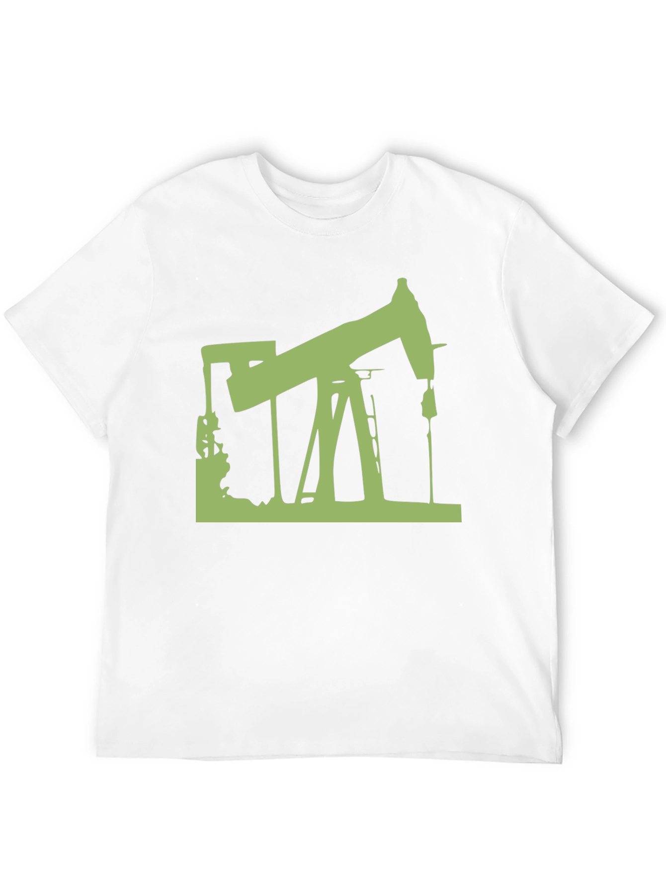 Oil Rig Graphic Tee - Modern Style