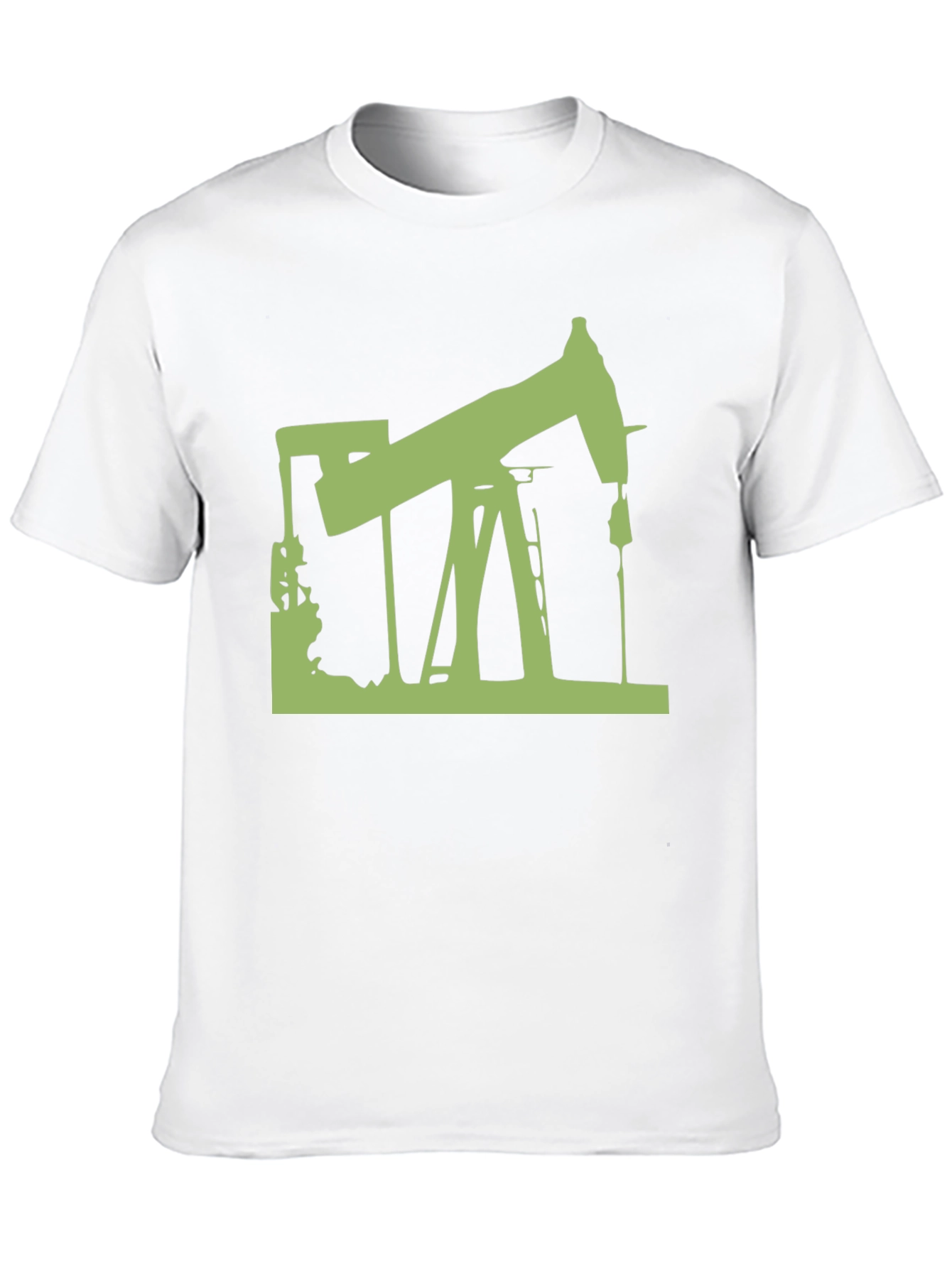Oil Rig Graphic Tee - Modern Style