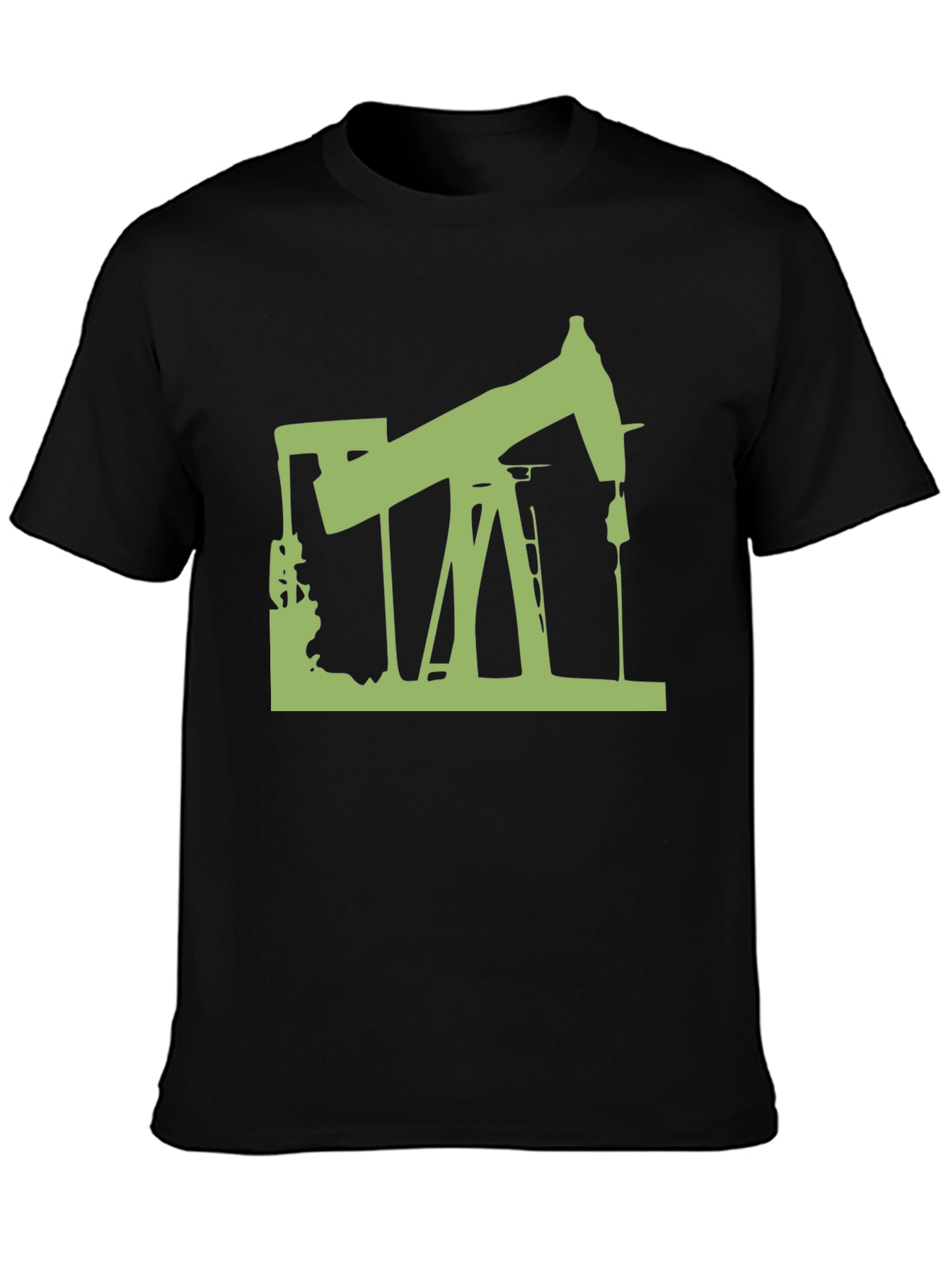 Oil Rig Graphic Tee - Modern Style