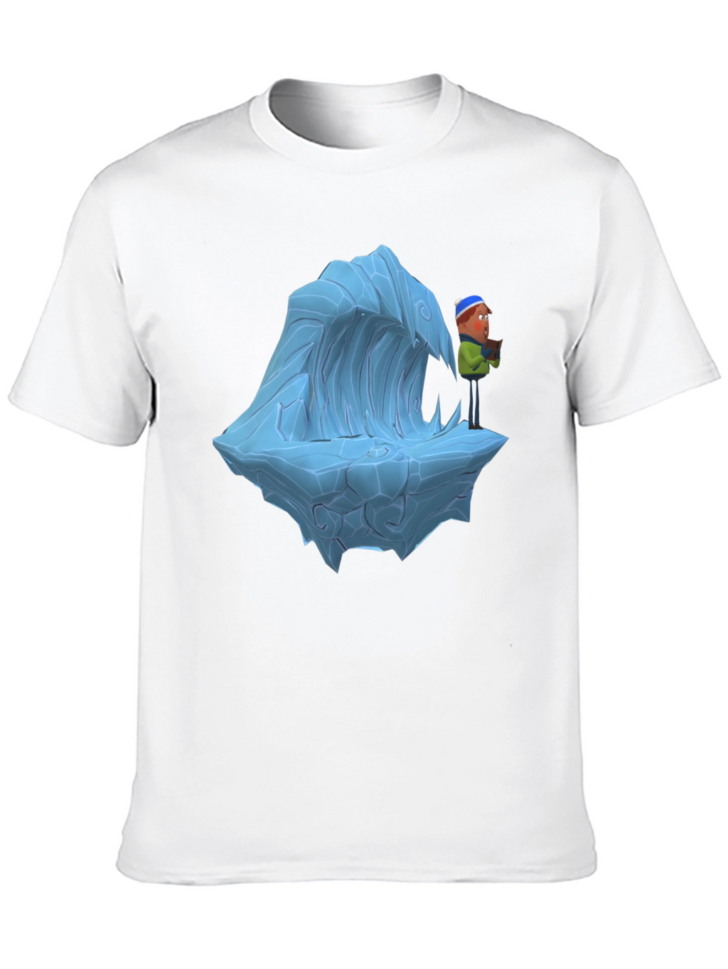 Cartoon Ice Wave T-Shirt