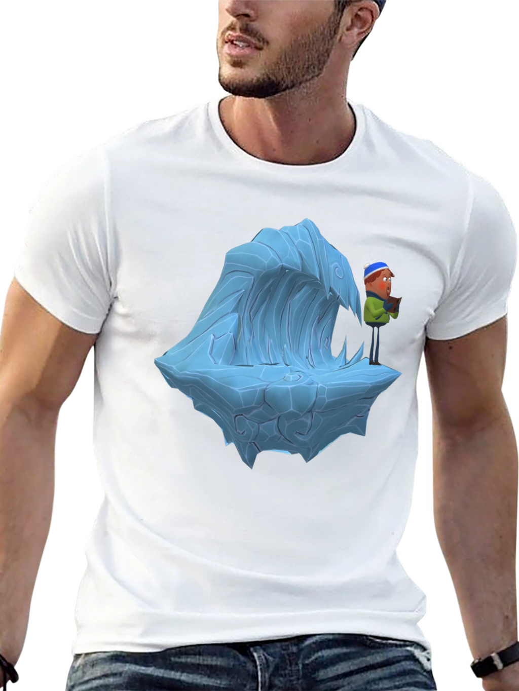 Cartoon Ice Wave T-Shirt