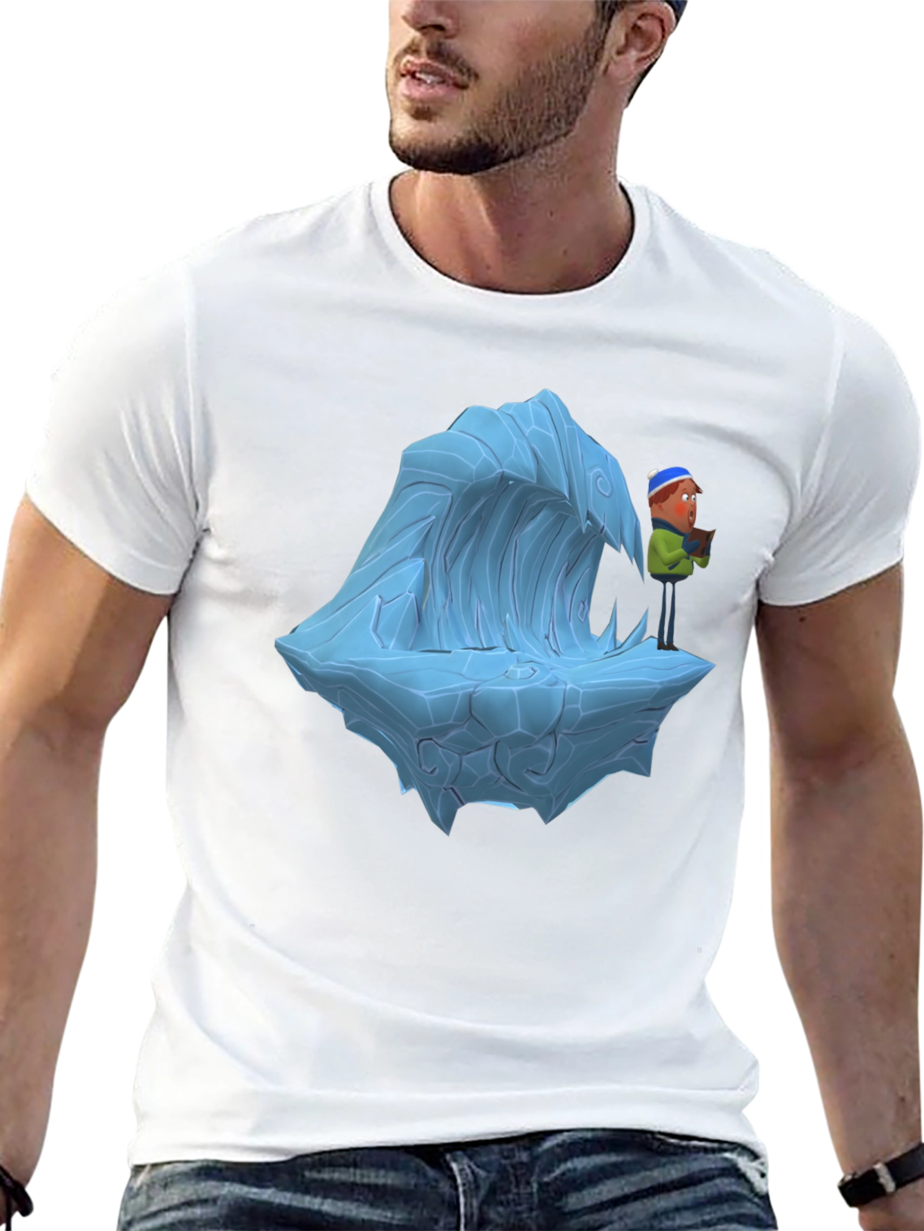 Cartoon Ice Wave T-Shirt