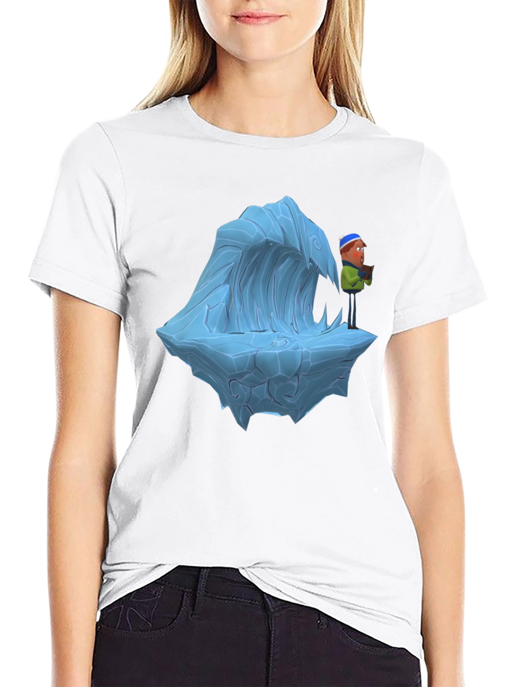 Cartoon Ice Wave T-Shirt