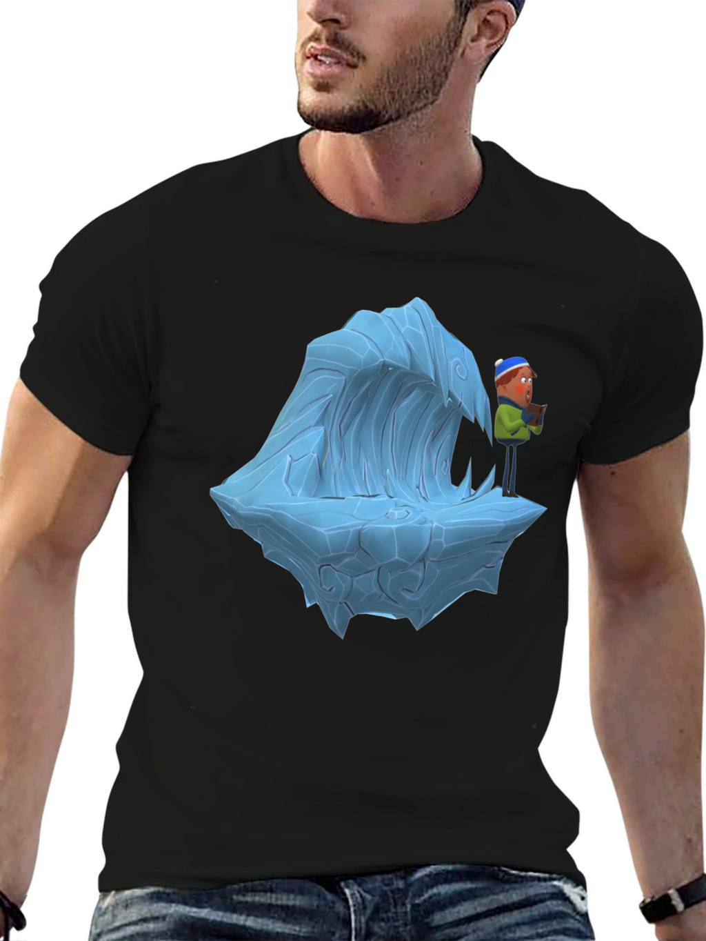 Cartoon Ice Wave T-Shirt