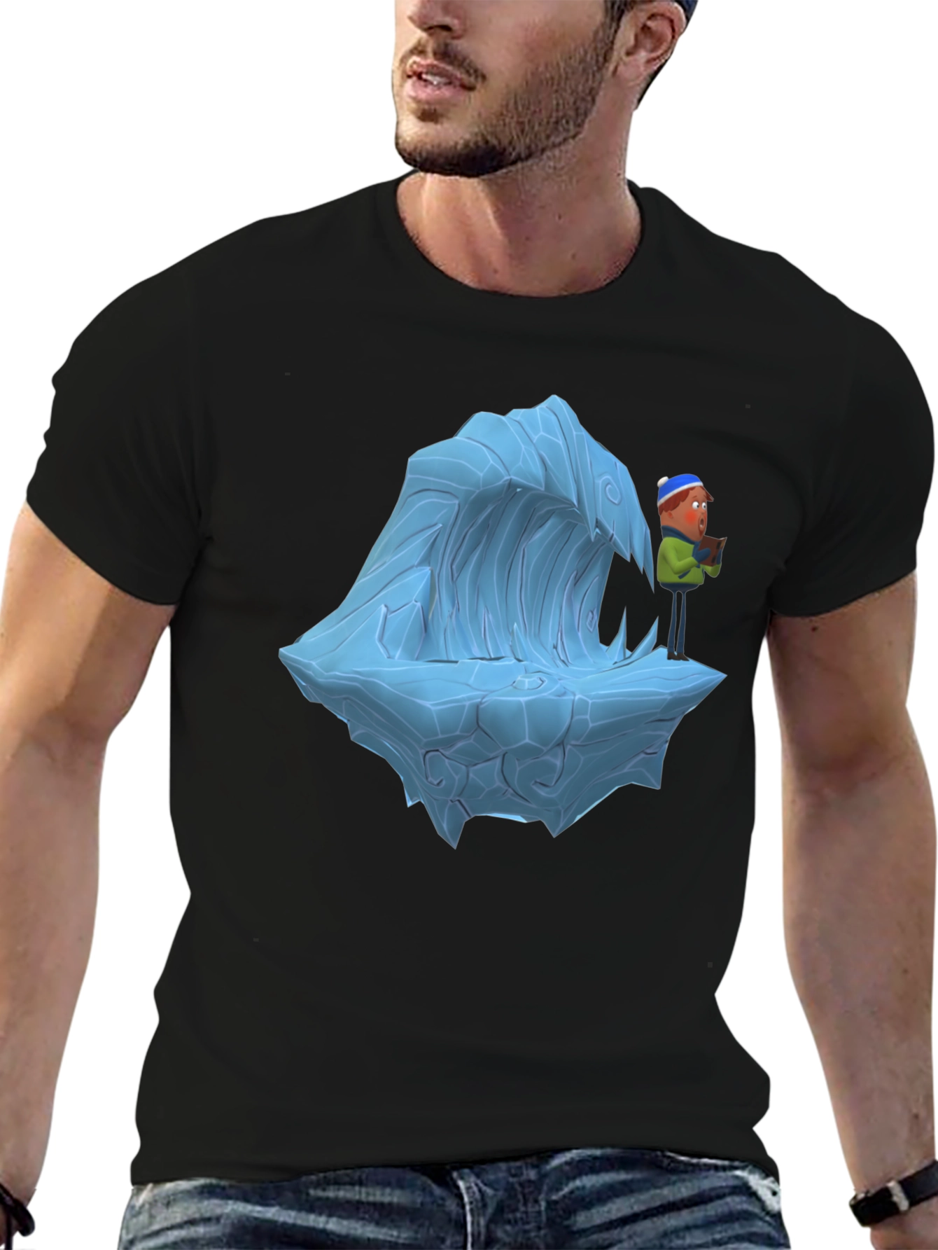 Cartoon Ice Wave T-Shirt