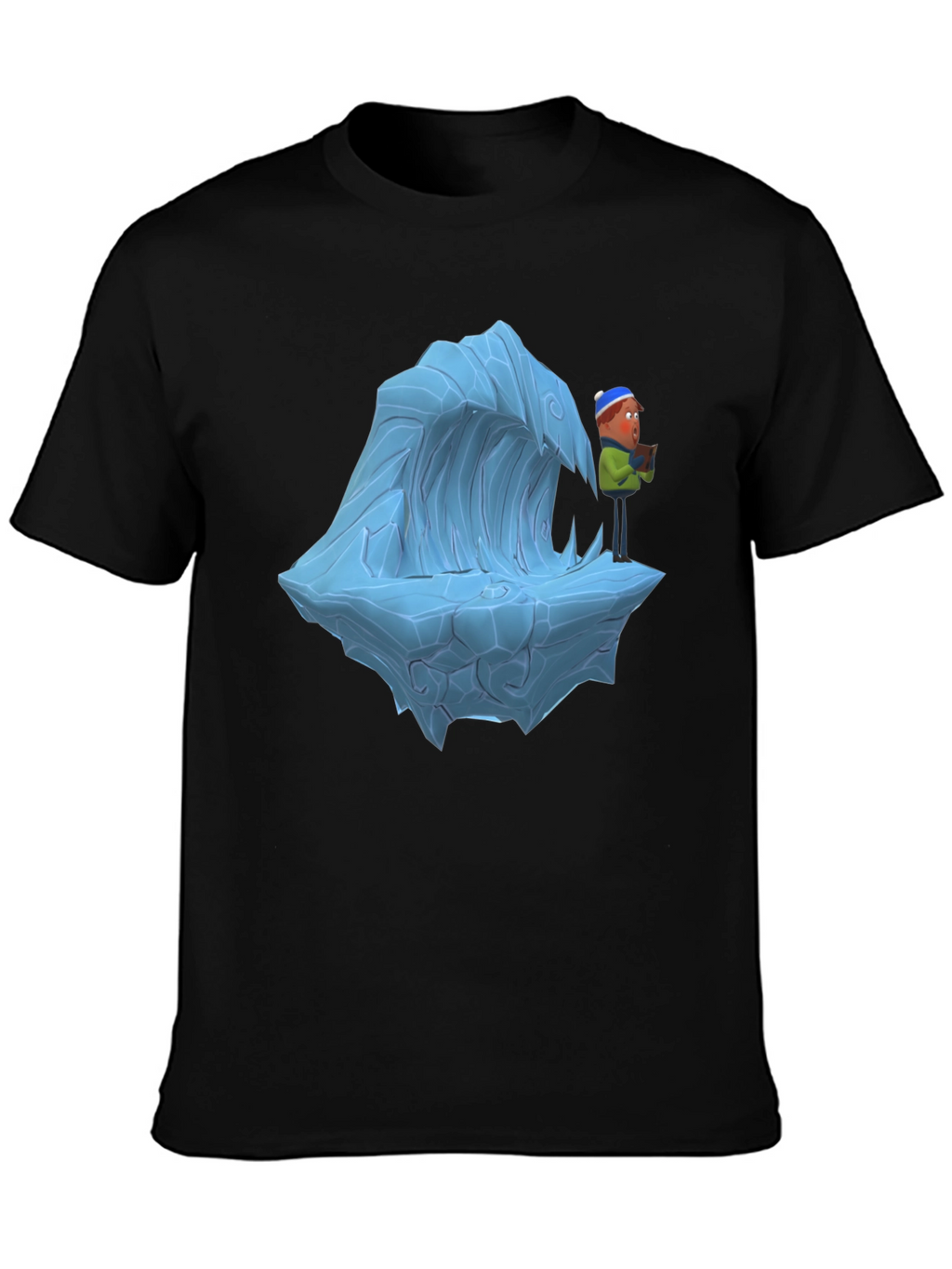 Cartoon Ice Wave T-Shirt