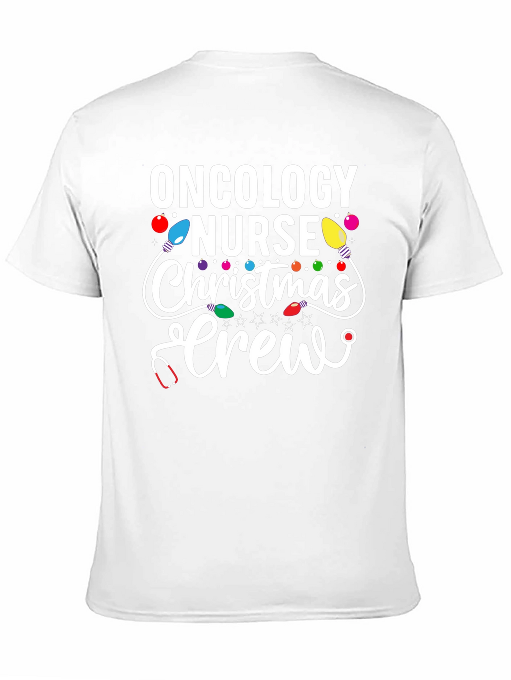 Oncology Nurse Christmas Crew T-Shirt