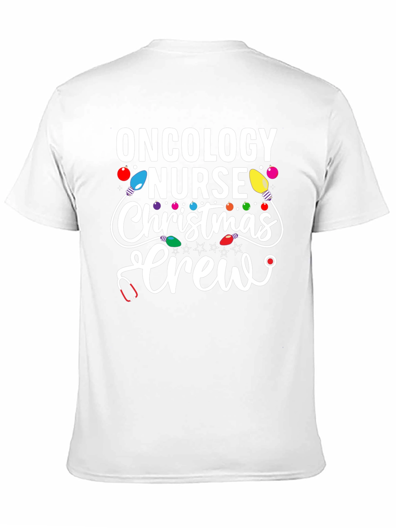 Oncology Nurse Christmas Crew T-Shirt
