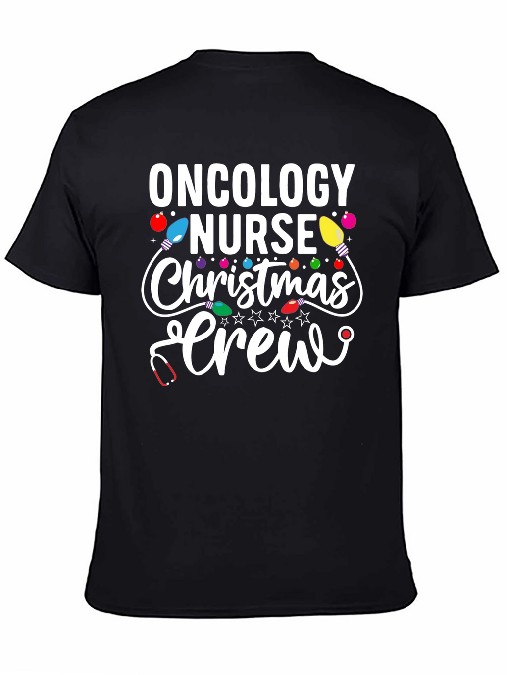 Oncology Nurse Christmas Crew T-Shirt