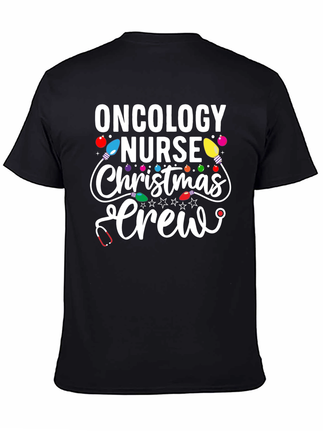 Oncology Nurse Christmas Crew T-Shirt
