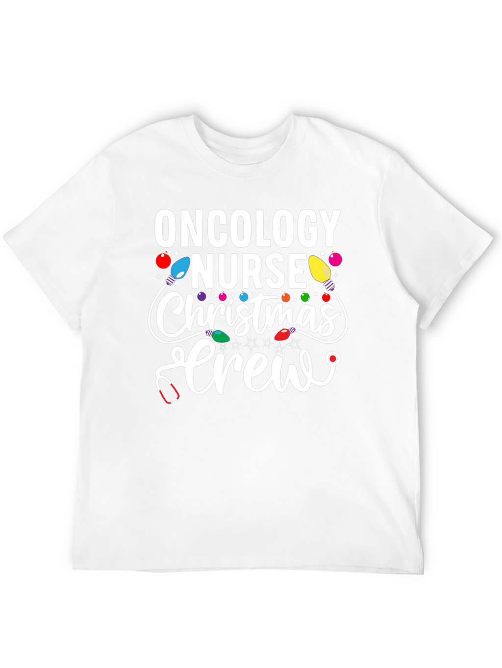 Oncology Nurse Christmas Crew T-Shirt