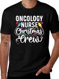 Oncology Nurse Christmas Crew T-Shirt