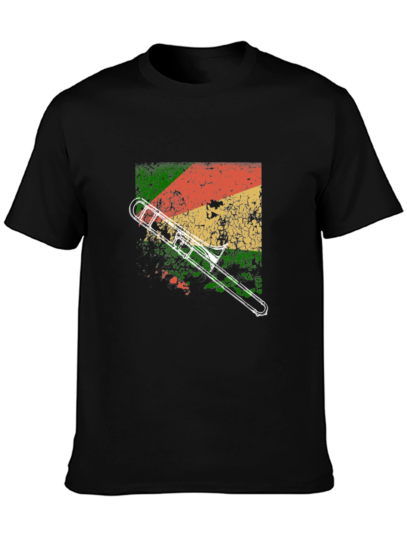 Retro Trombone T-Shirt - Vintage Style Graphic Tee