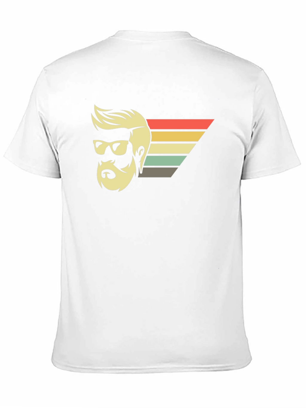 Retro Bearded Man Graphic Tee - Black T-Shirt