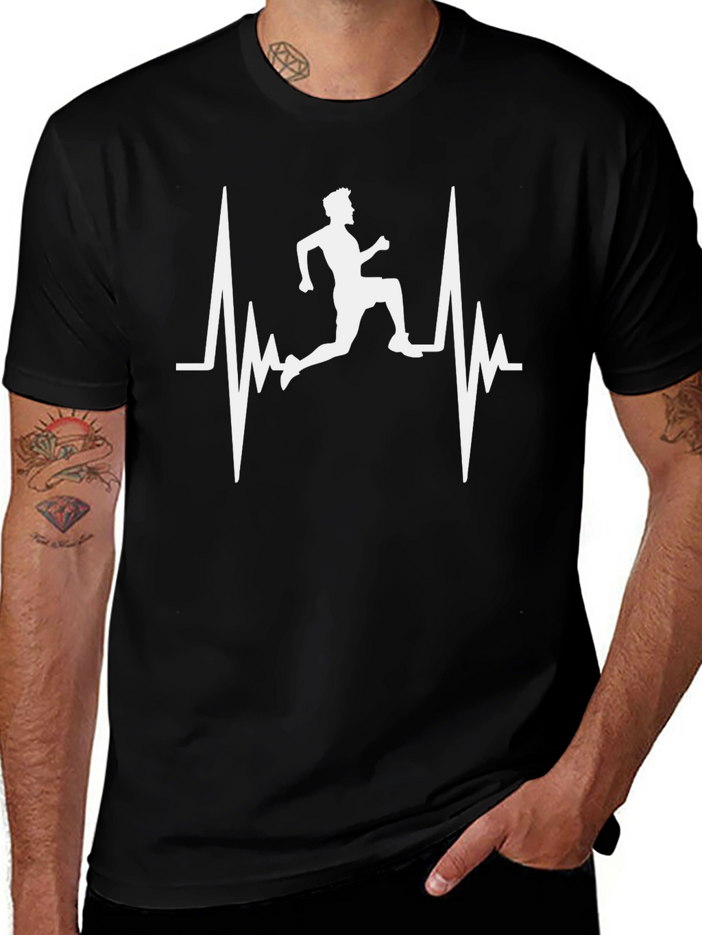 Runner Heartbeat Graphic T-Shirt