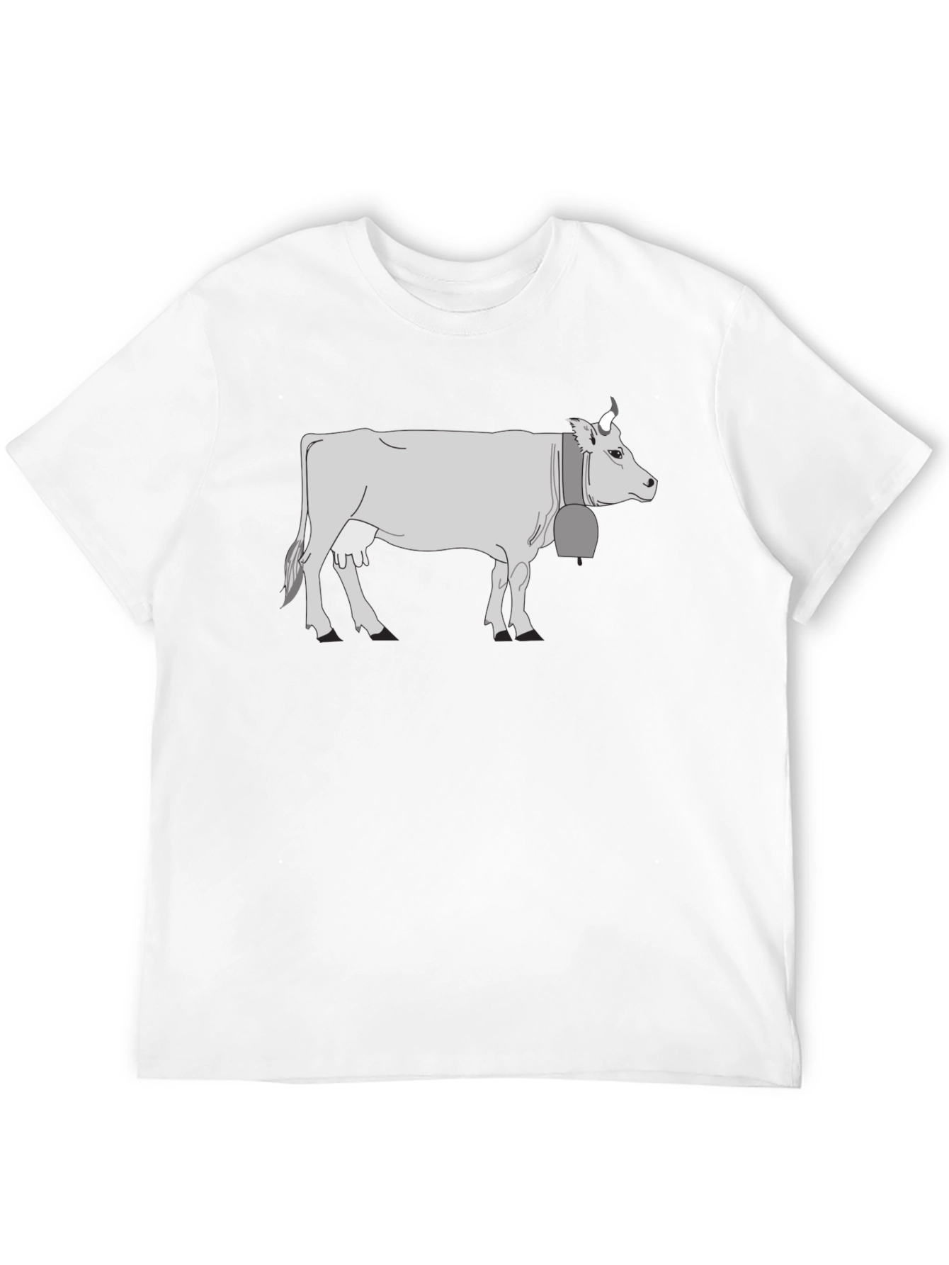 Cow Graphic T-Shirt - Black