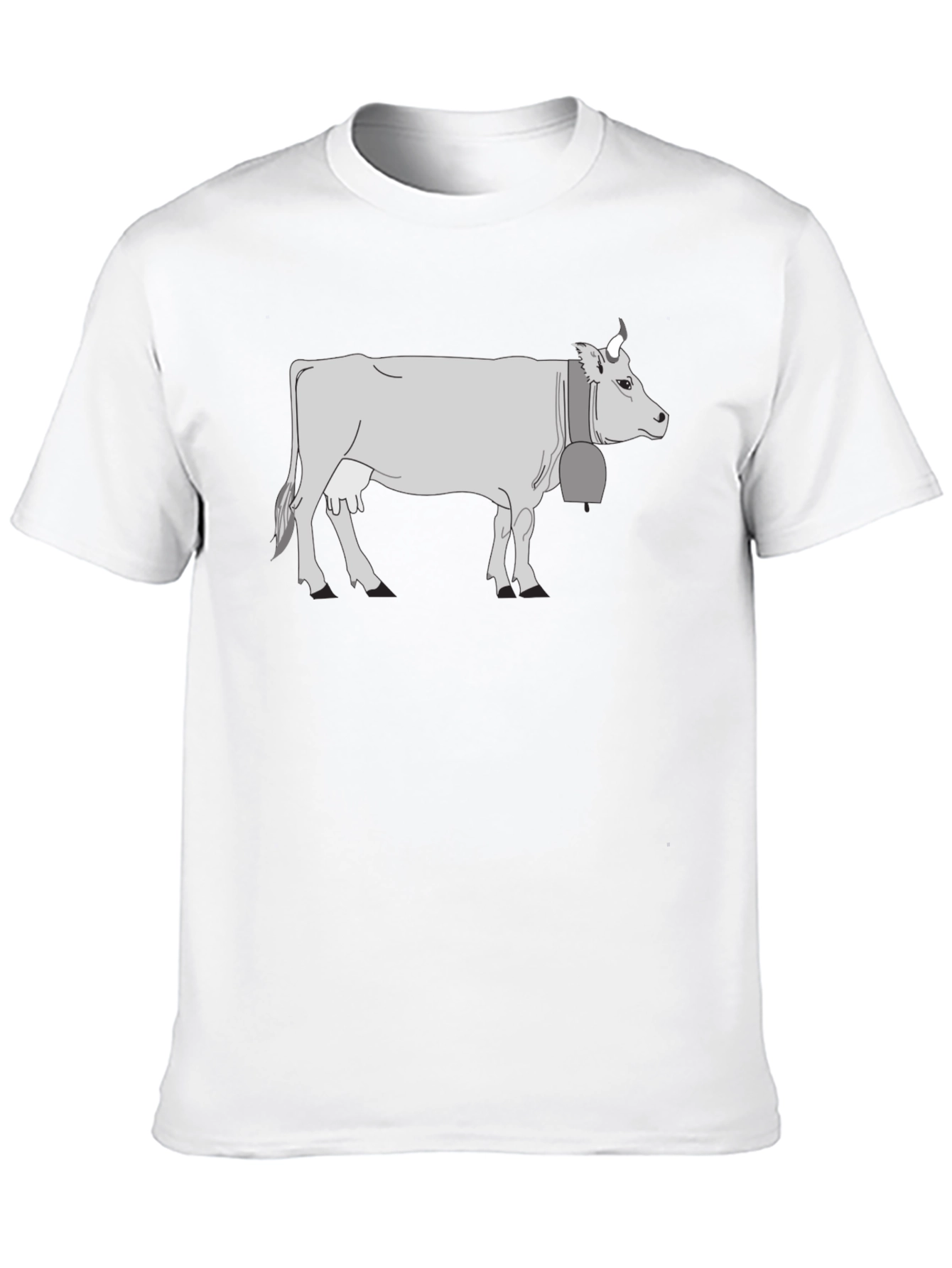 Cow Graphic T-Shirt - Black