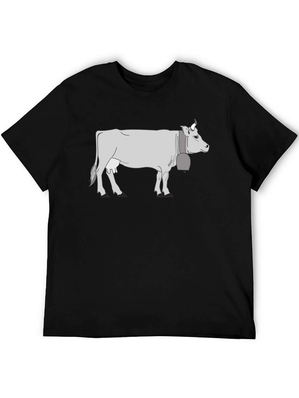 Cow Graphic T-Shirt - Black
