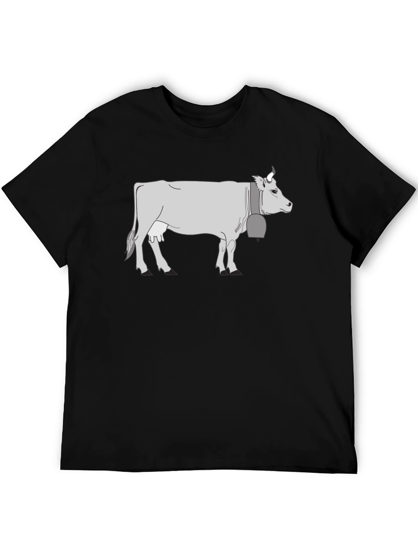 Cow Graphic T-Shirt - Black