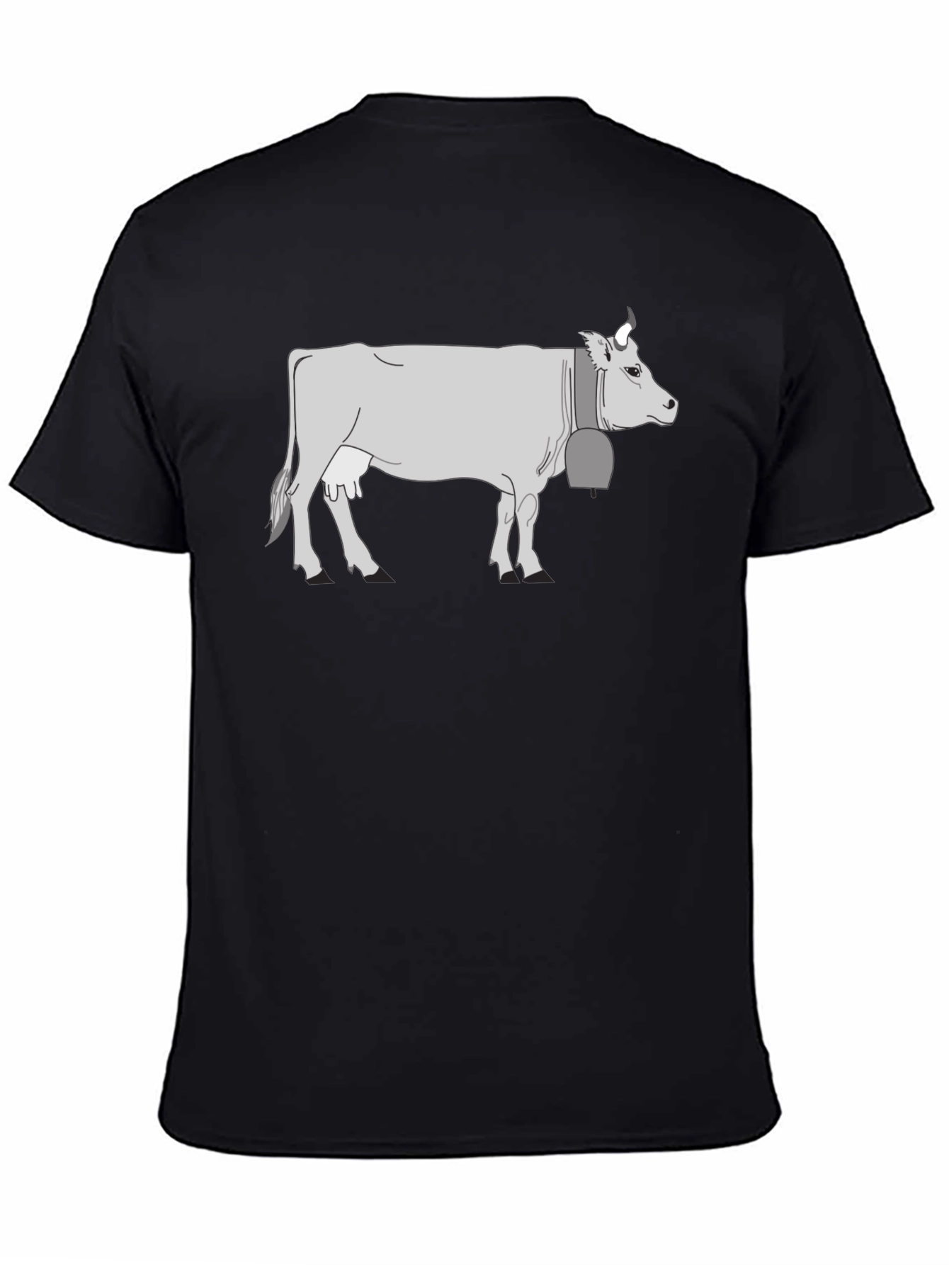 Cow Graphic T-Shirt - Black