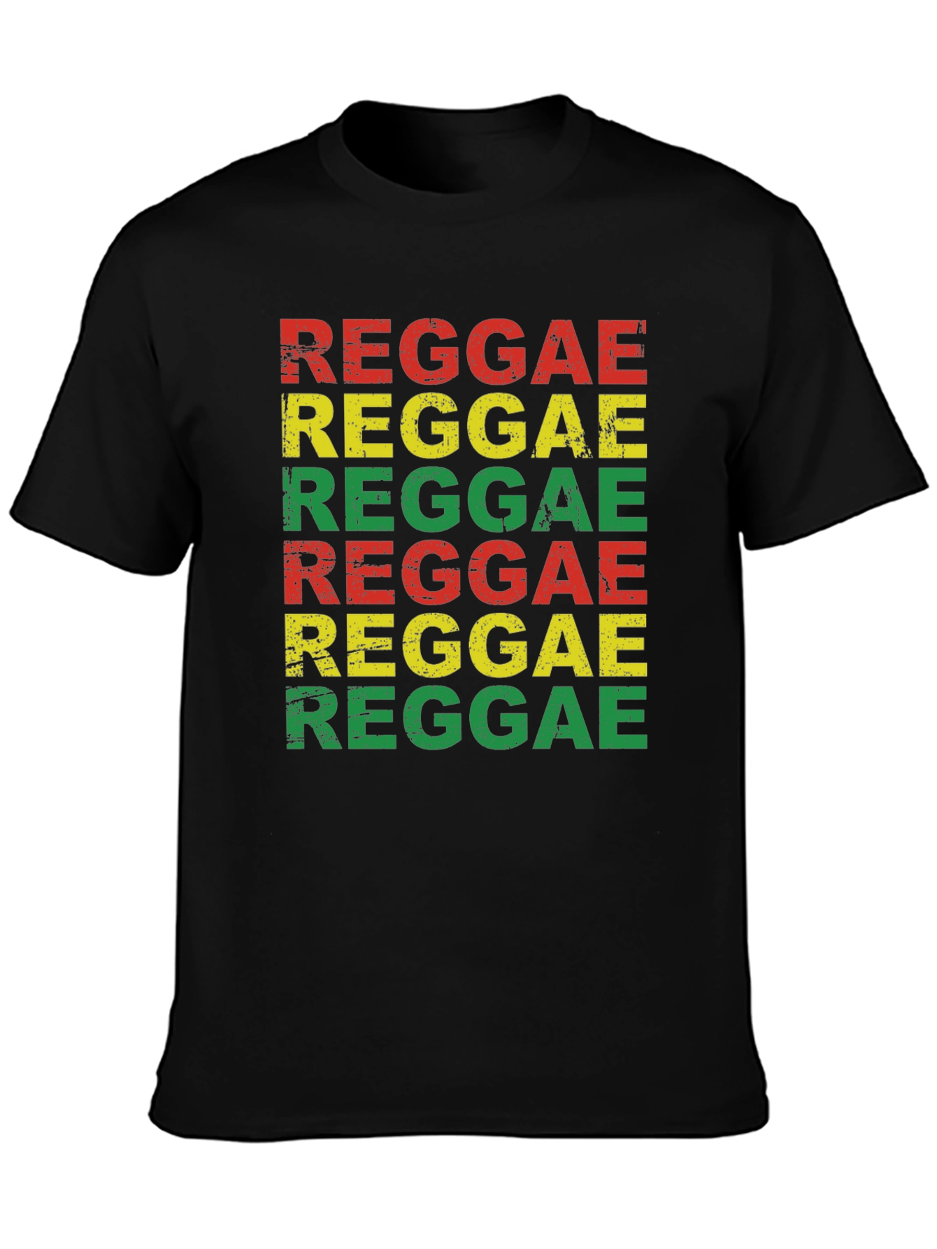 Reggae Graphic T-Shirt - Rasta Colors