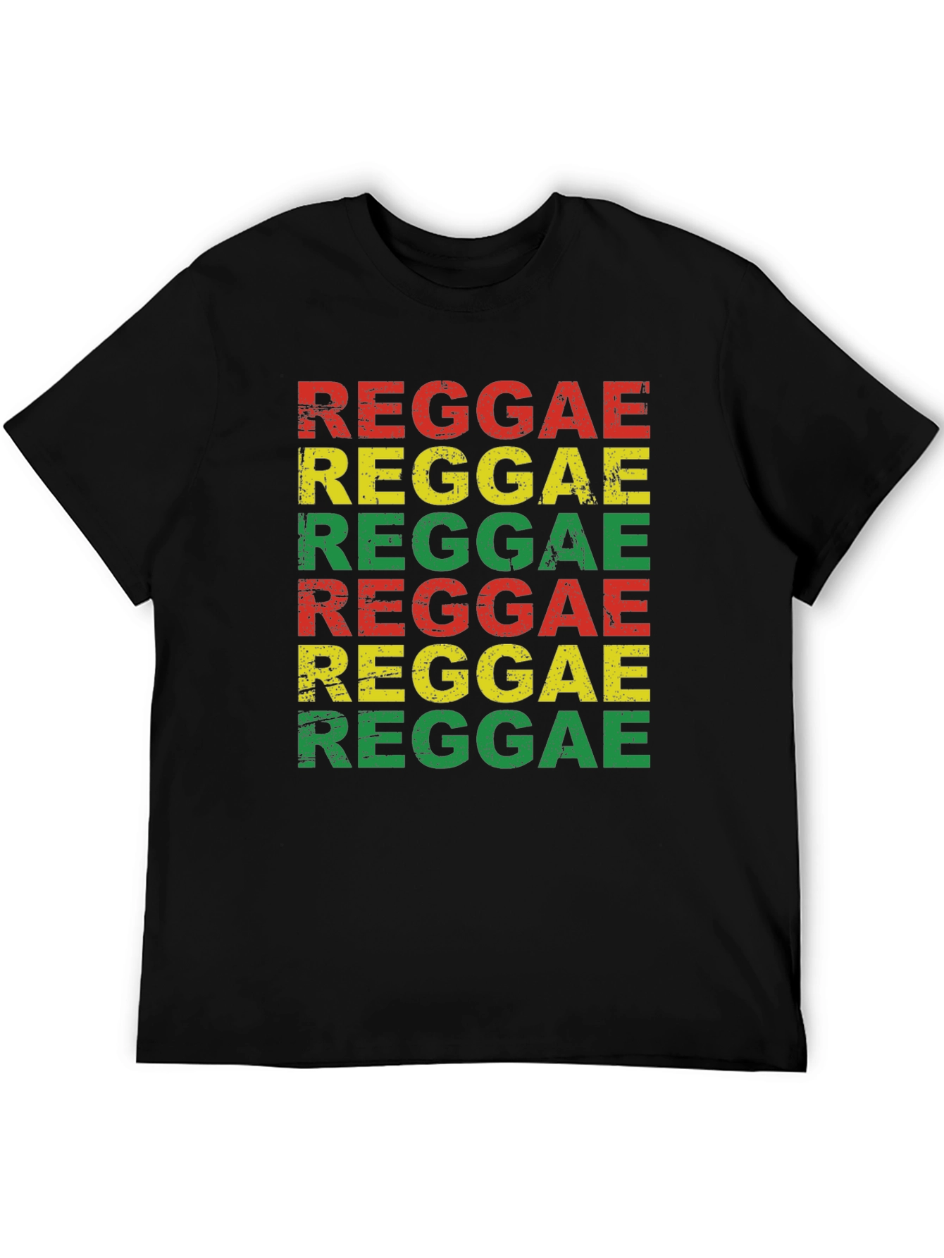 Reggae Graphic T-Shirt - Rasta Colors