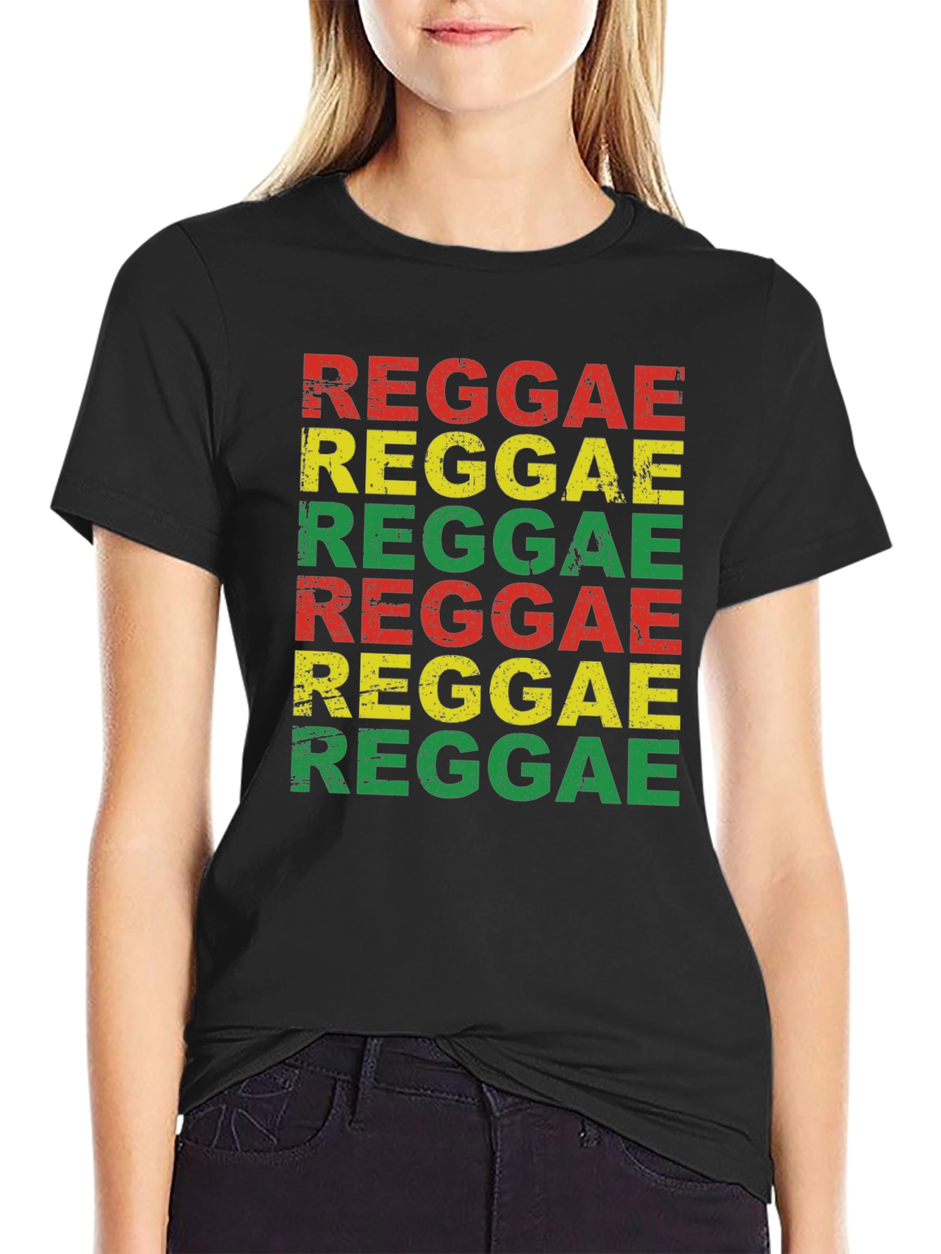 Reggae Graphic T-Shirt - Rasta Colors