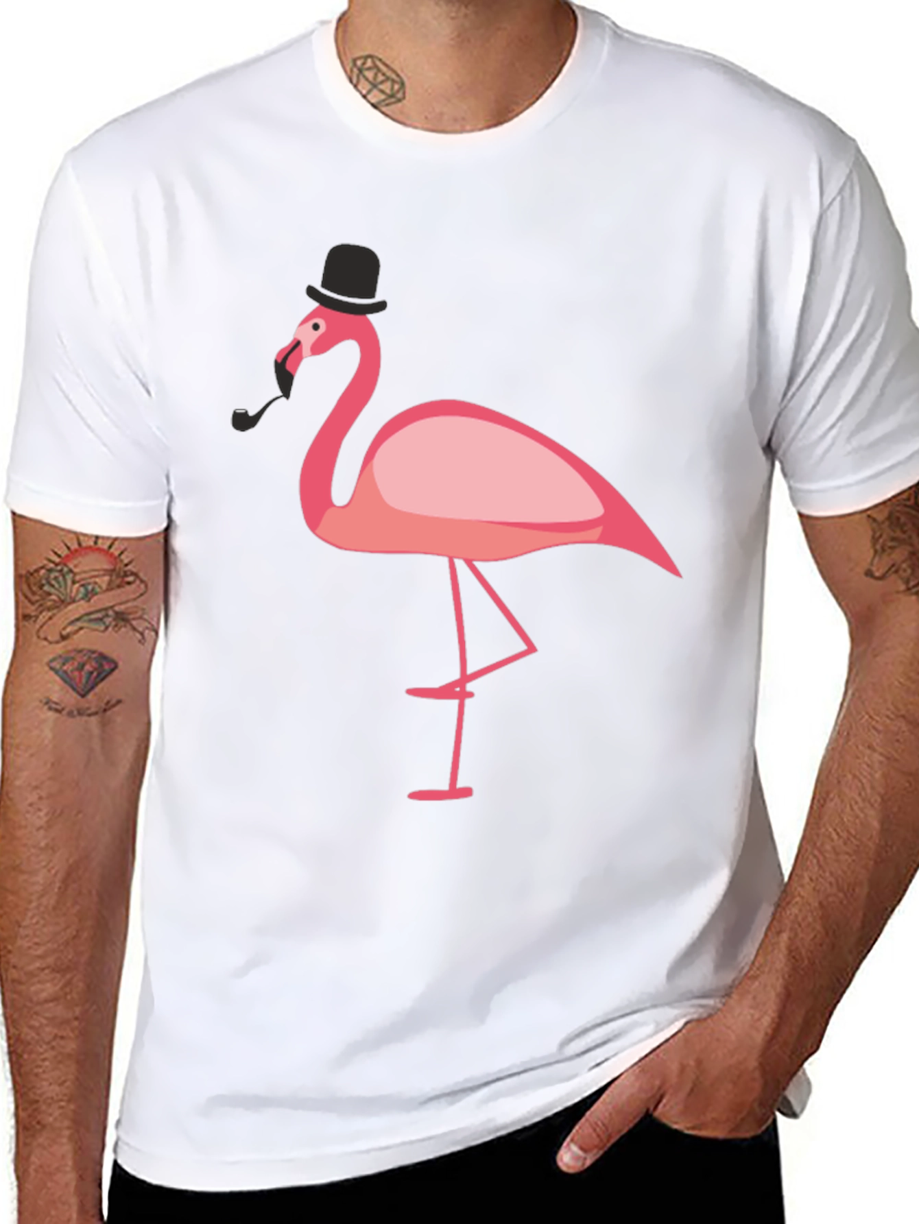 Stylish Flamingo Graphic Tee
