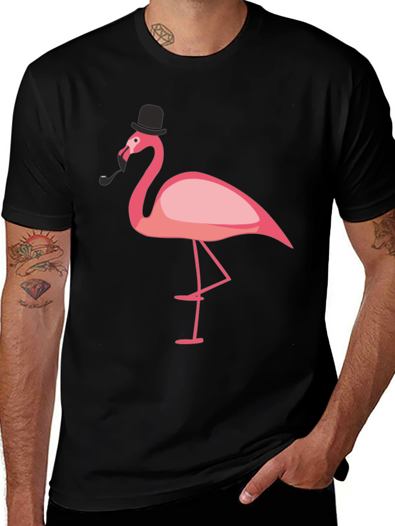 Stylish Flamingo Graphic Tee