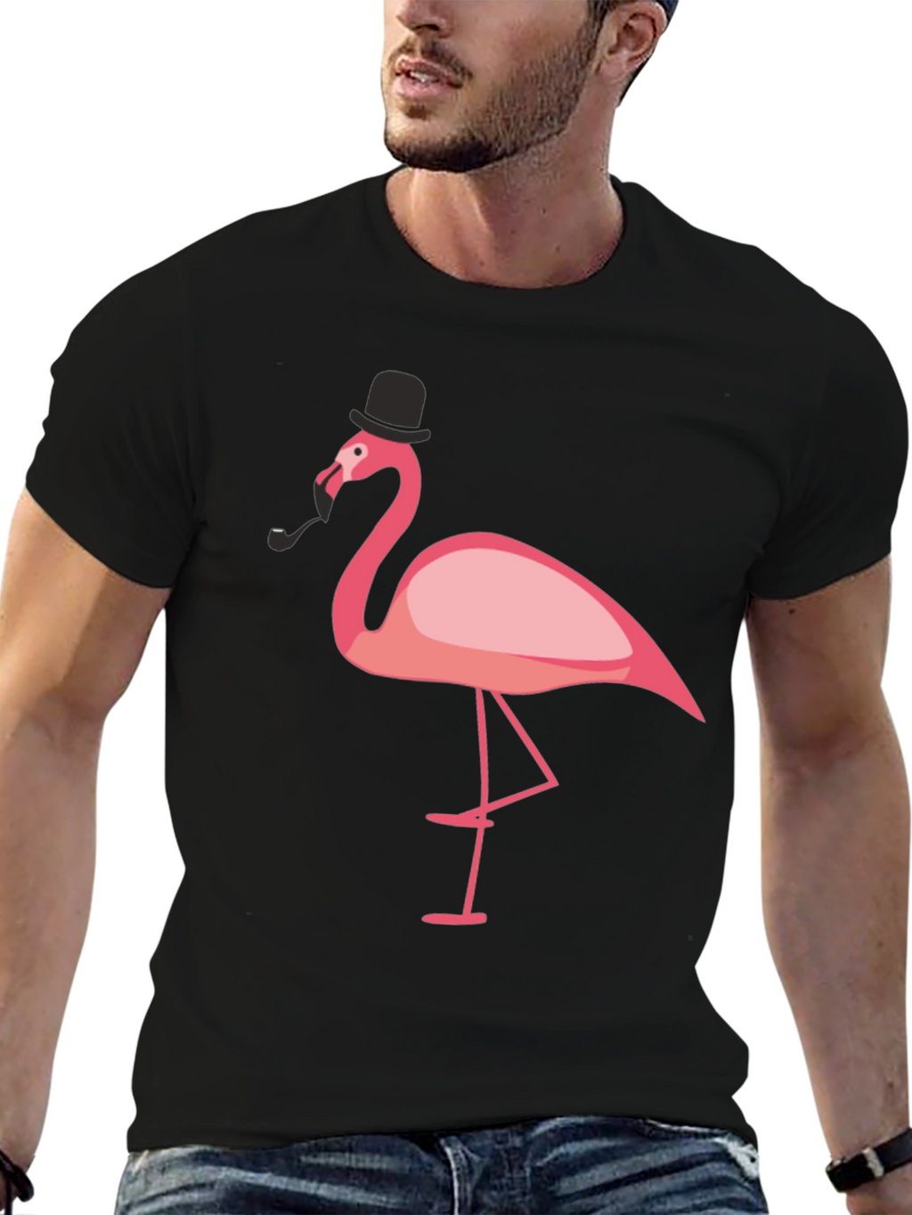 Stylish Flamingo Graphic Tee
