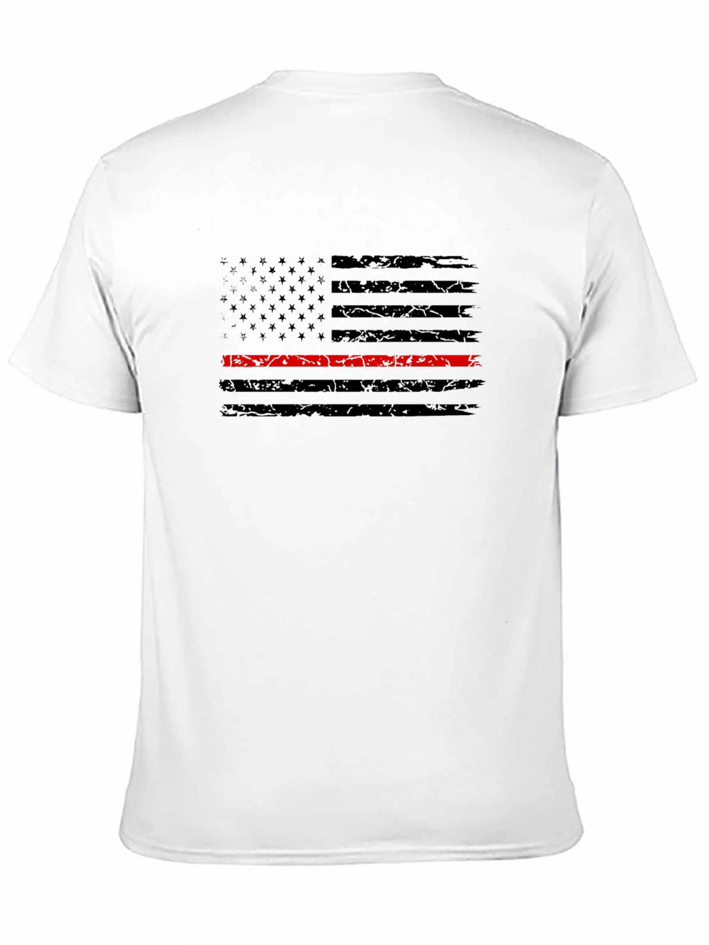 Thin Red Line American Flag Firefighter T-Shirt