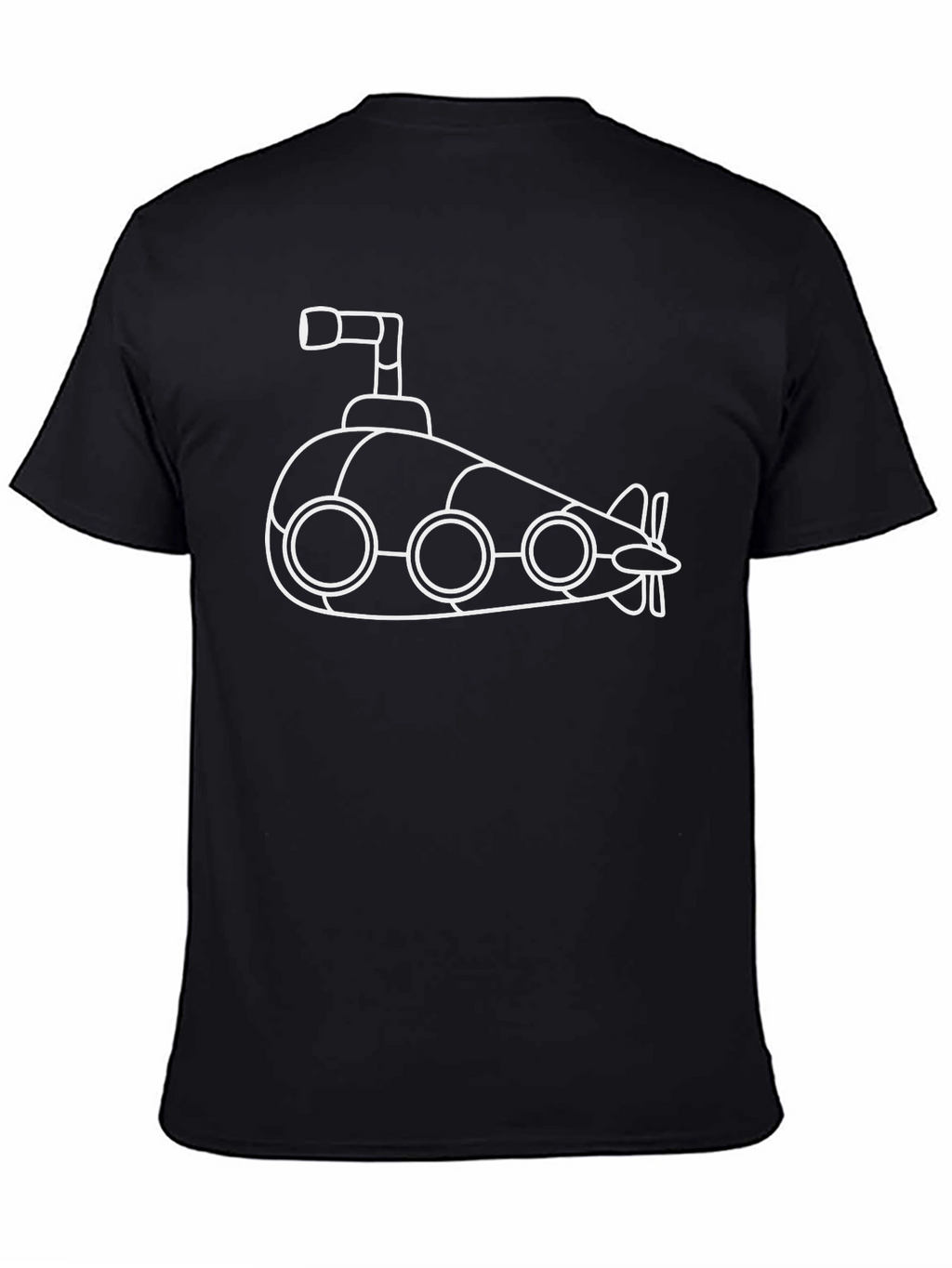 Cartoon Submarine Graphic T-Shirt