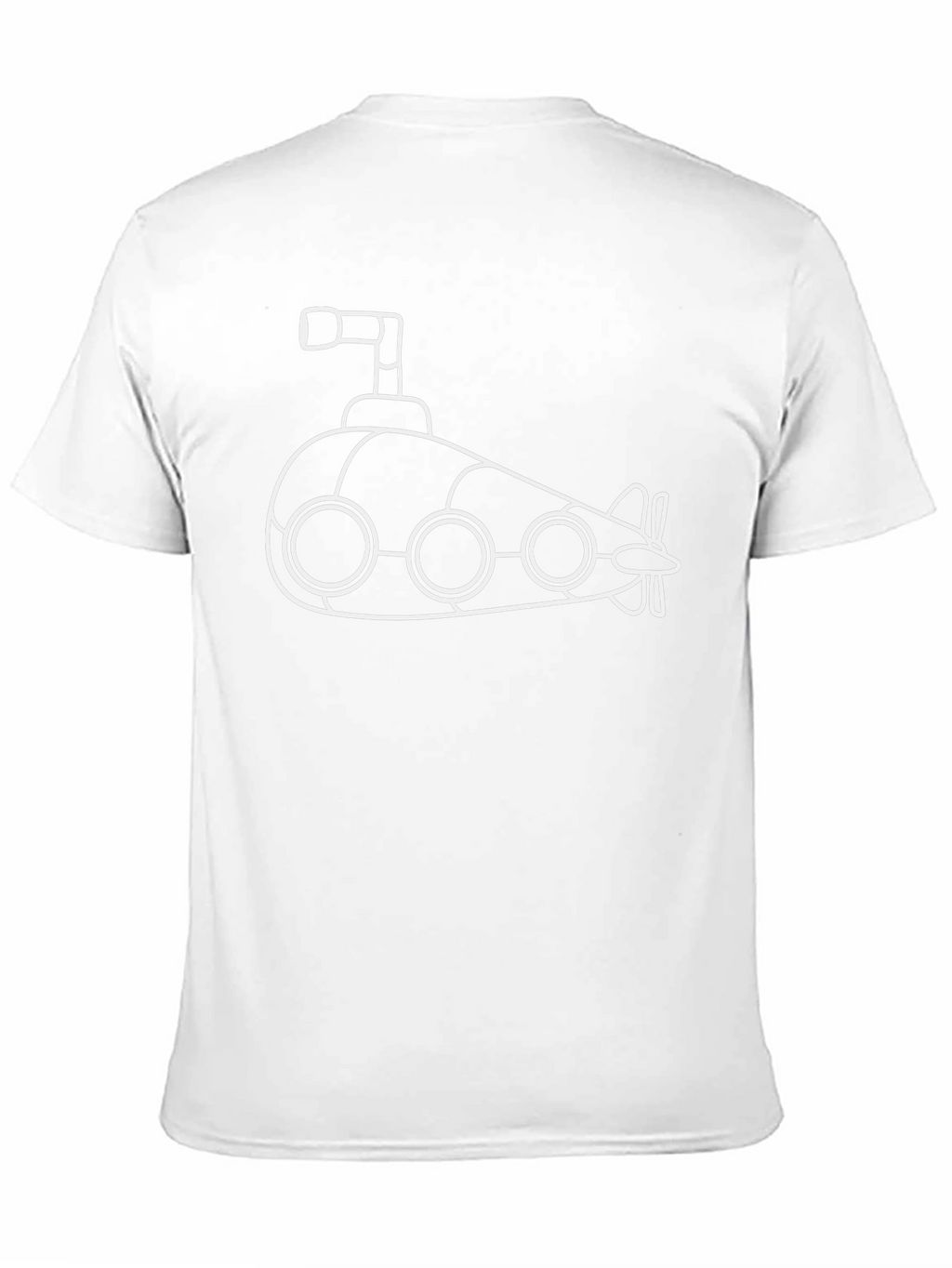 Cartoon Submarine Graphic T-Shirt