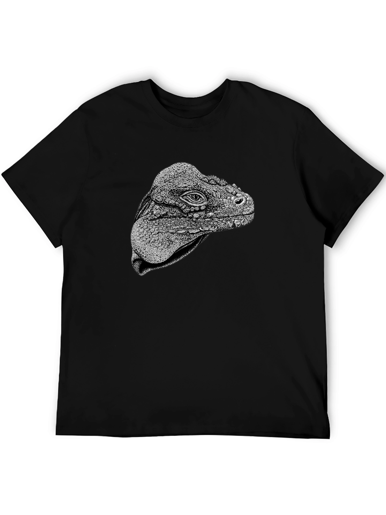 Iguana Head Graphic Tee - Unique Animal Print