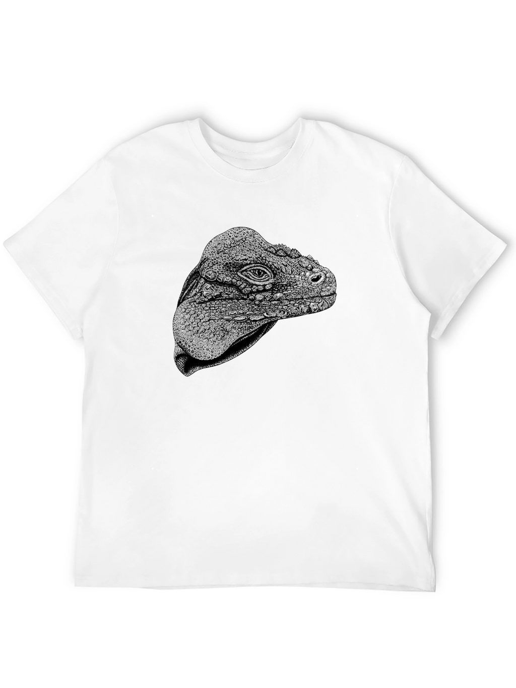 Iguana Head Graphic Tee - Unique Animal Print