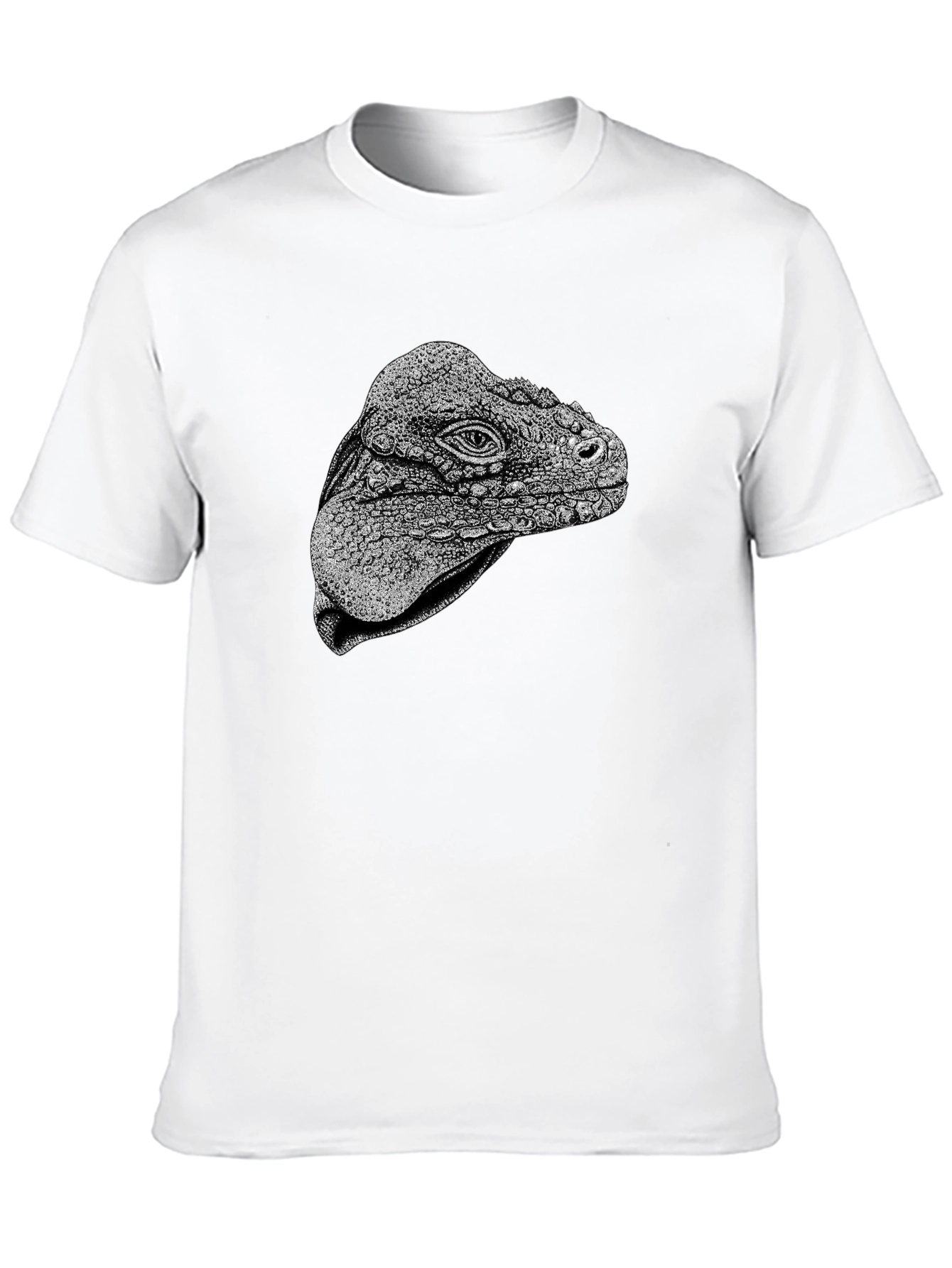 Iguana Head Graphic Tee - Unique Animal Print