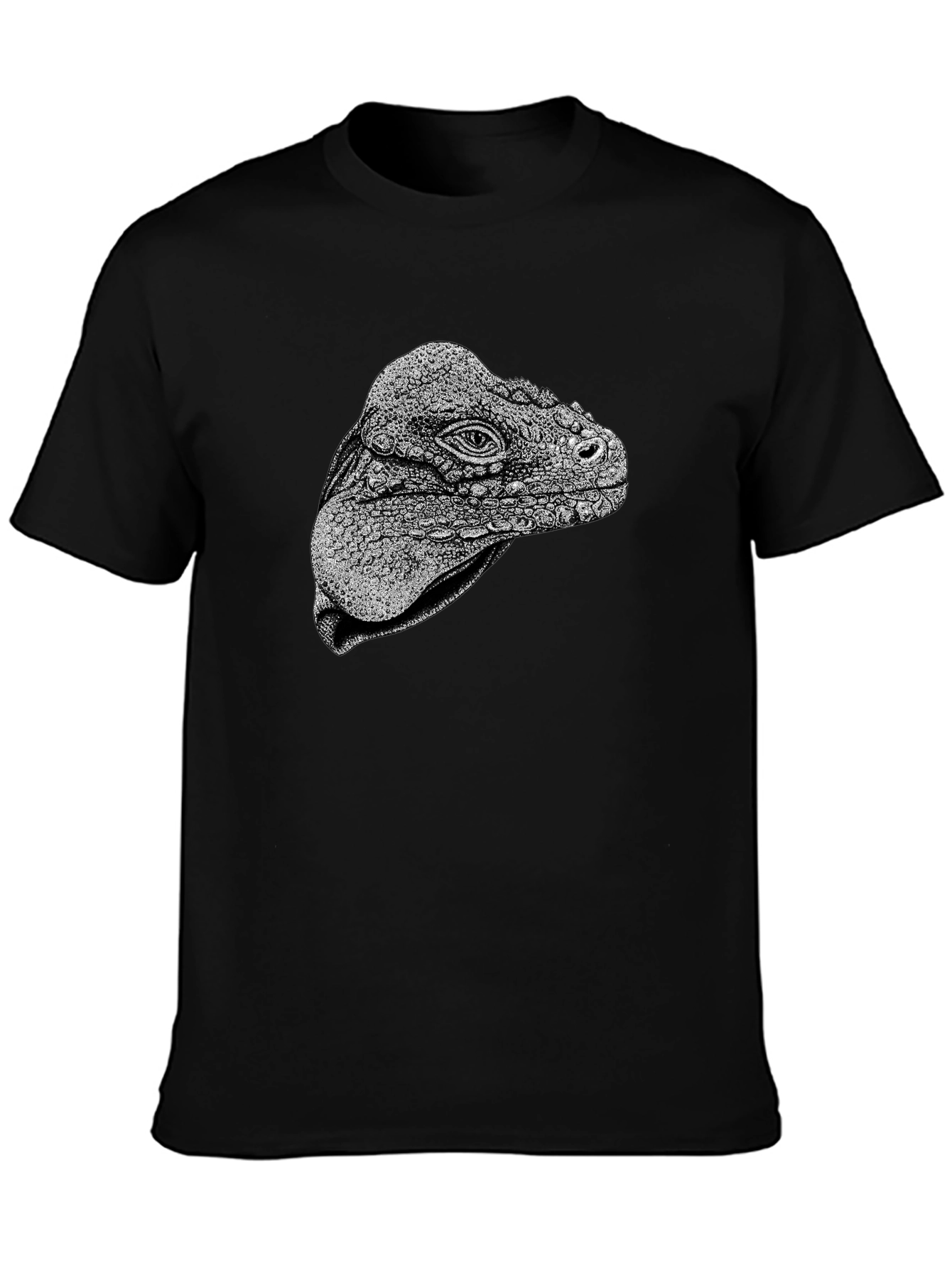 Iguana Head Graphic Tee - Unique Animal Print