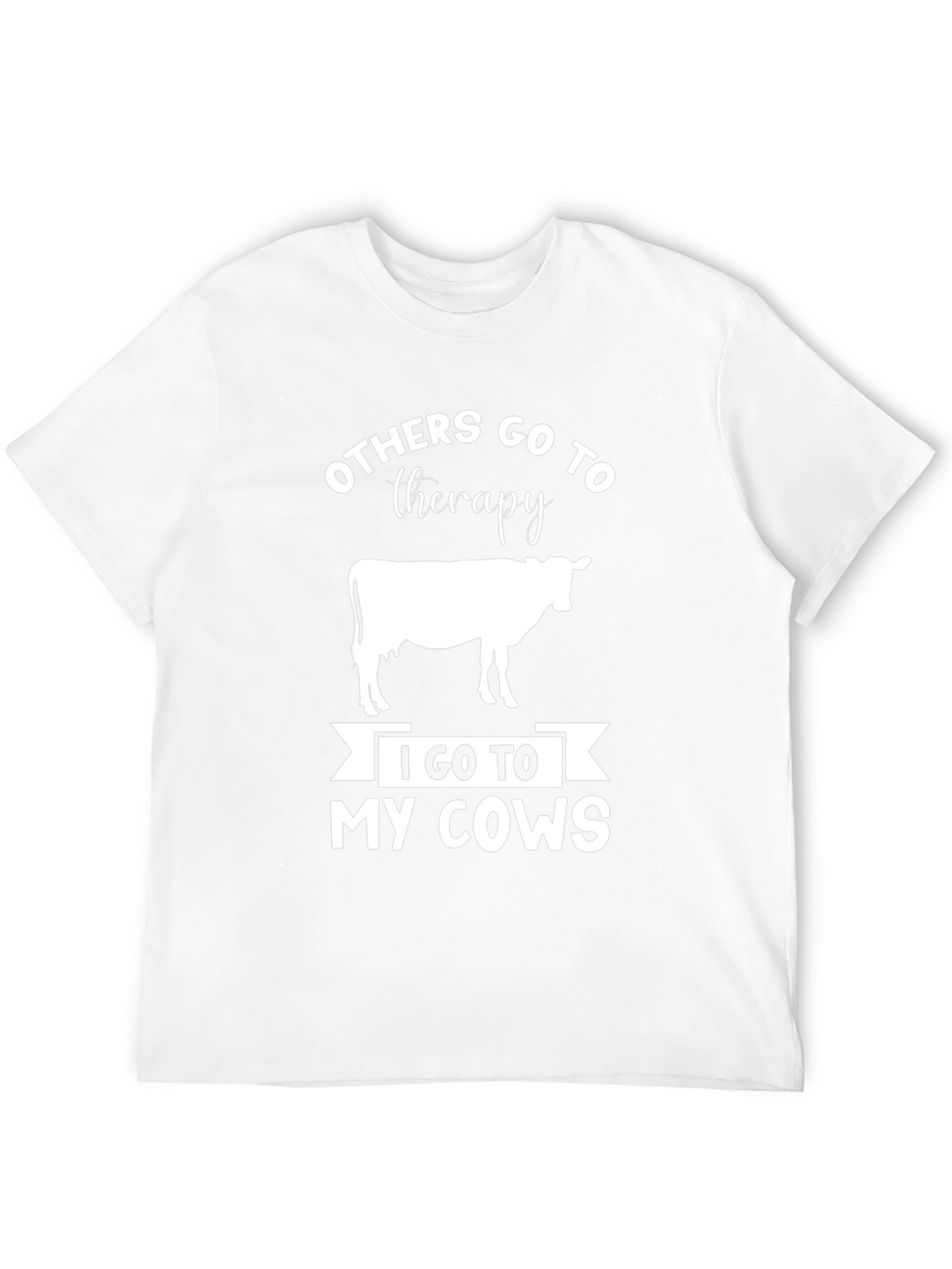 Funny Cow Therapy Graphic T-Shirt