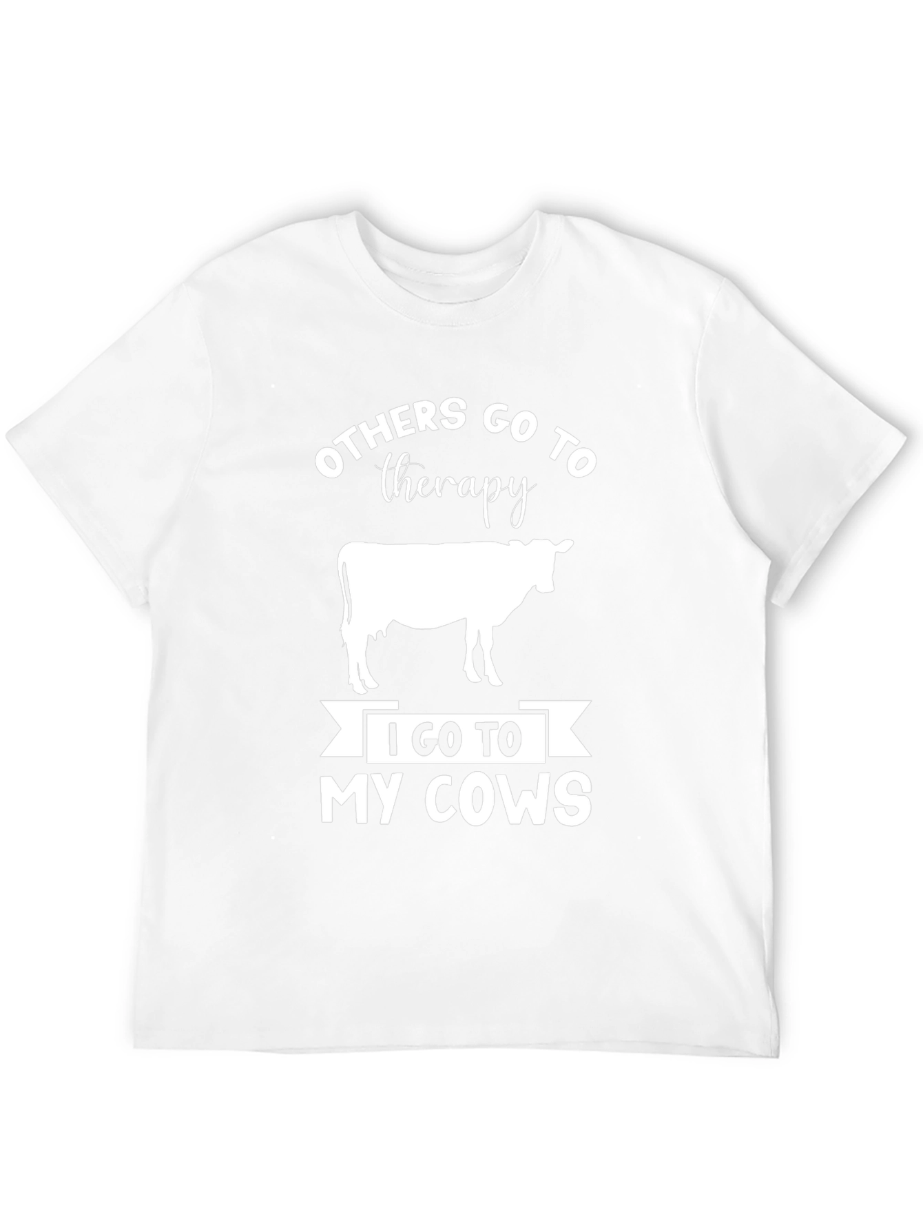 Funny Cow Therapy Graphic T-Shirt