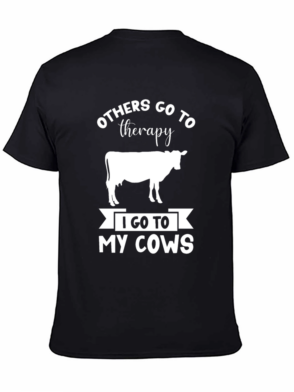 Funny Cow Therapy Graphic T-Shirt