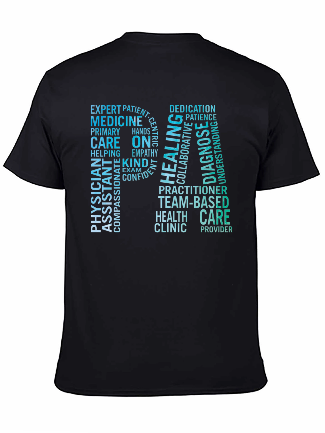 RN Word Cloud T-Shirt - Medical Professional Tee